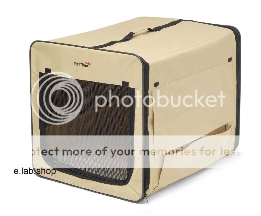 Canvas Dog Cat Pet Carrier Fold Flat Travel Crate NEW eBay