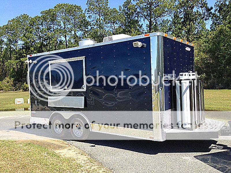 8.5X16 Concession Food Trailer W/ Grease Hood HOT DOG Concession